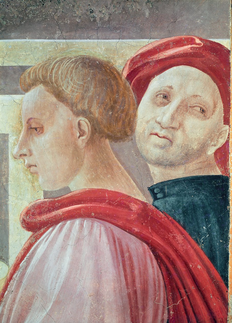 Têtes de deux hommes, de la Présentation de Marie au Temple, 1433-34 (détail) - Paolo Uccello