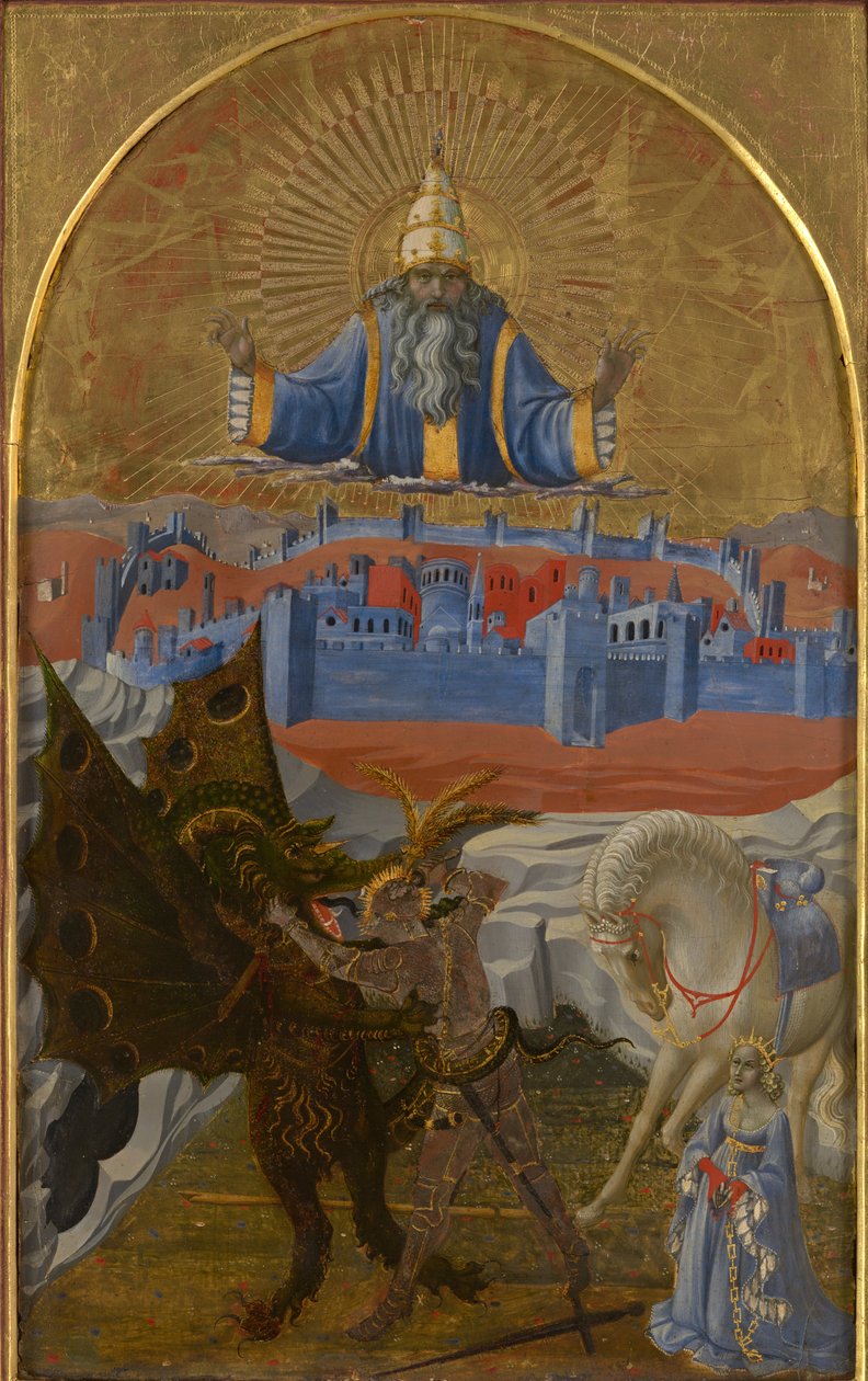 St. Georg tötet den Drachen - Paolo Uccello
