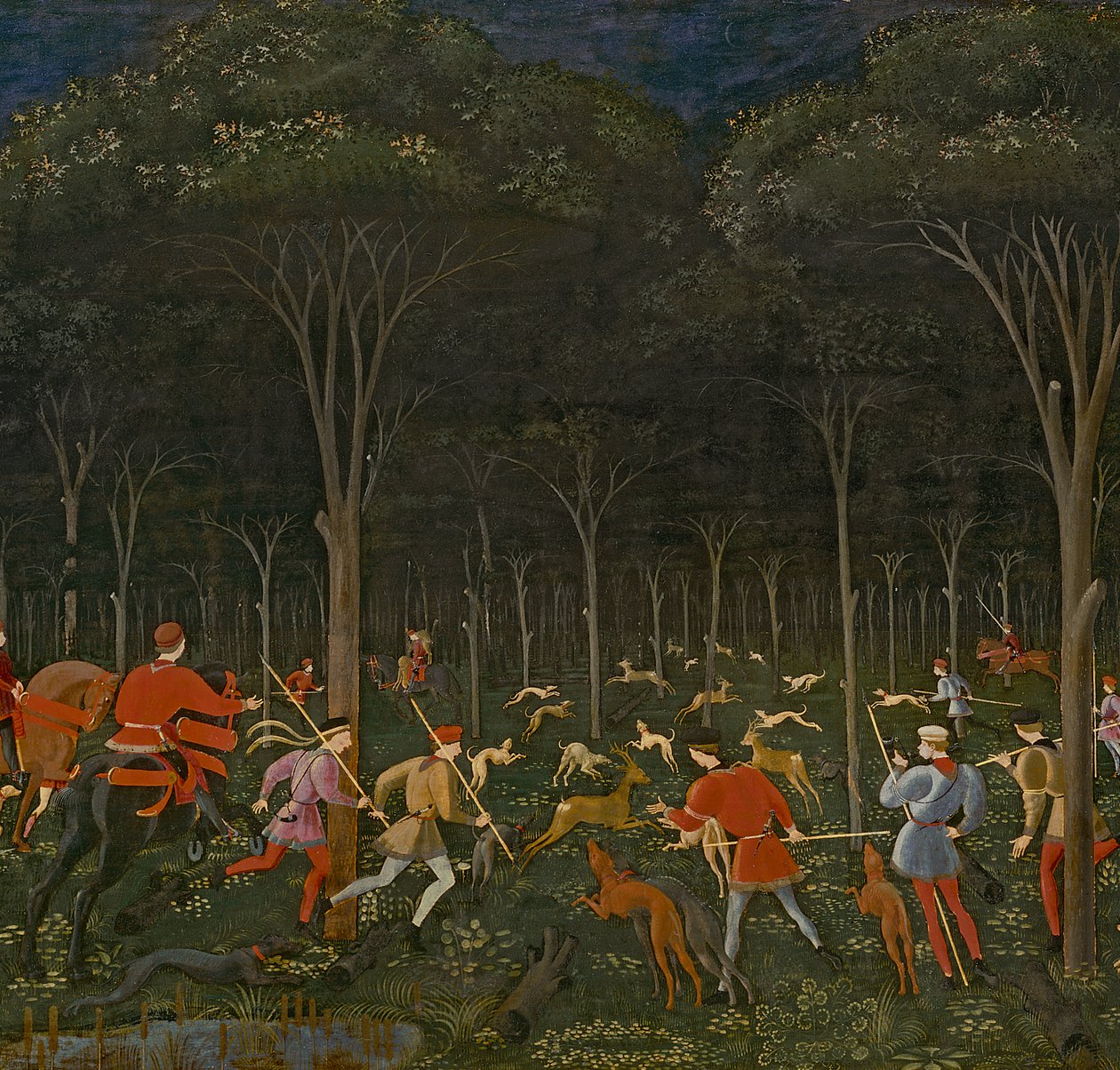 La Chasse dans la forêt (détail) - Paolo Uccello