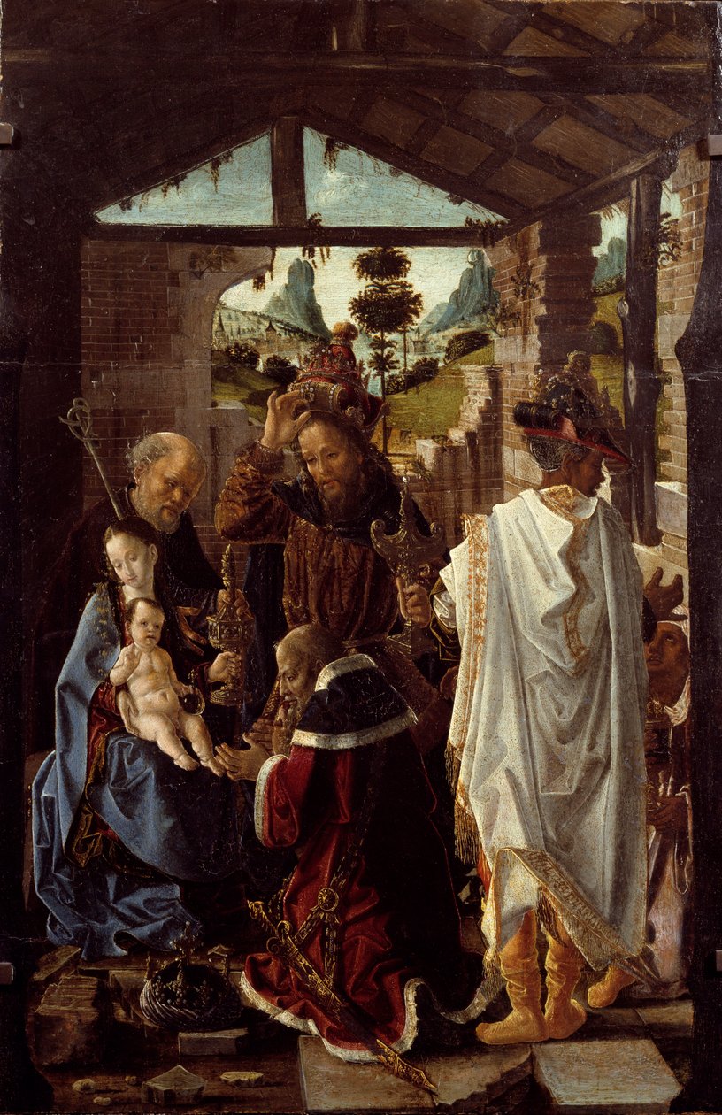 Adoration des Mages - Paolo de San Leocadio