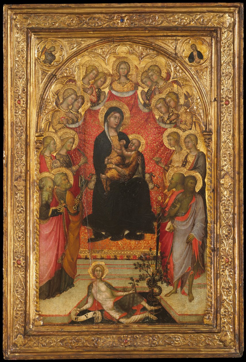 Madone et Enfant en trône avec Saint Jean l