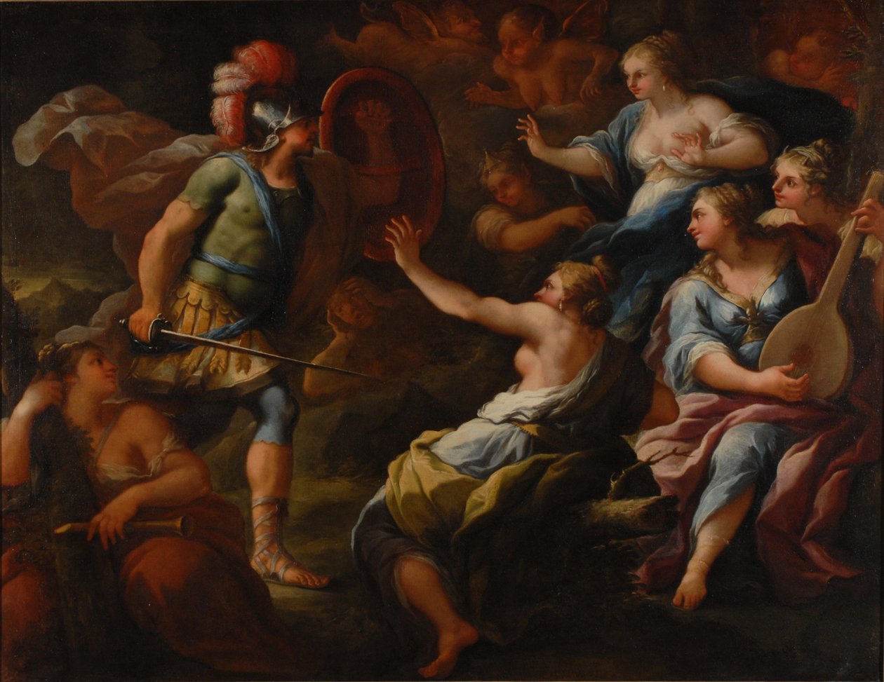 Achille découvert par Ulysse parmi les filles de Lycomède à Skyros - Paolo di Matteis