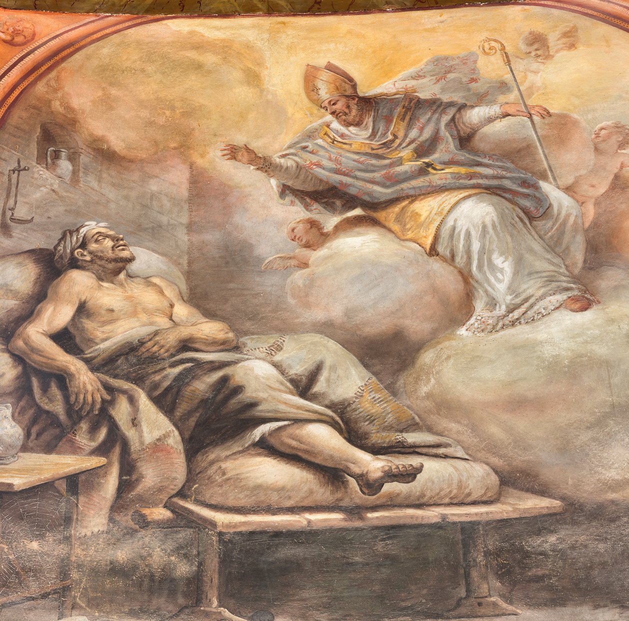Fresques de Paolo de Matteis datées de 1714 sur la voûte et sur le tambour, représentant la vie du saint, chapelle de San Cataldo dans la cathédrale, Tarente, Italie (photo) - Paolo di Matteis