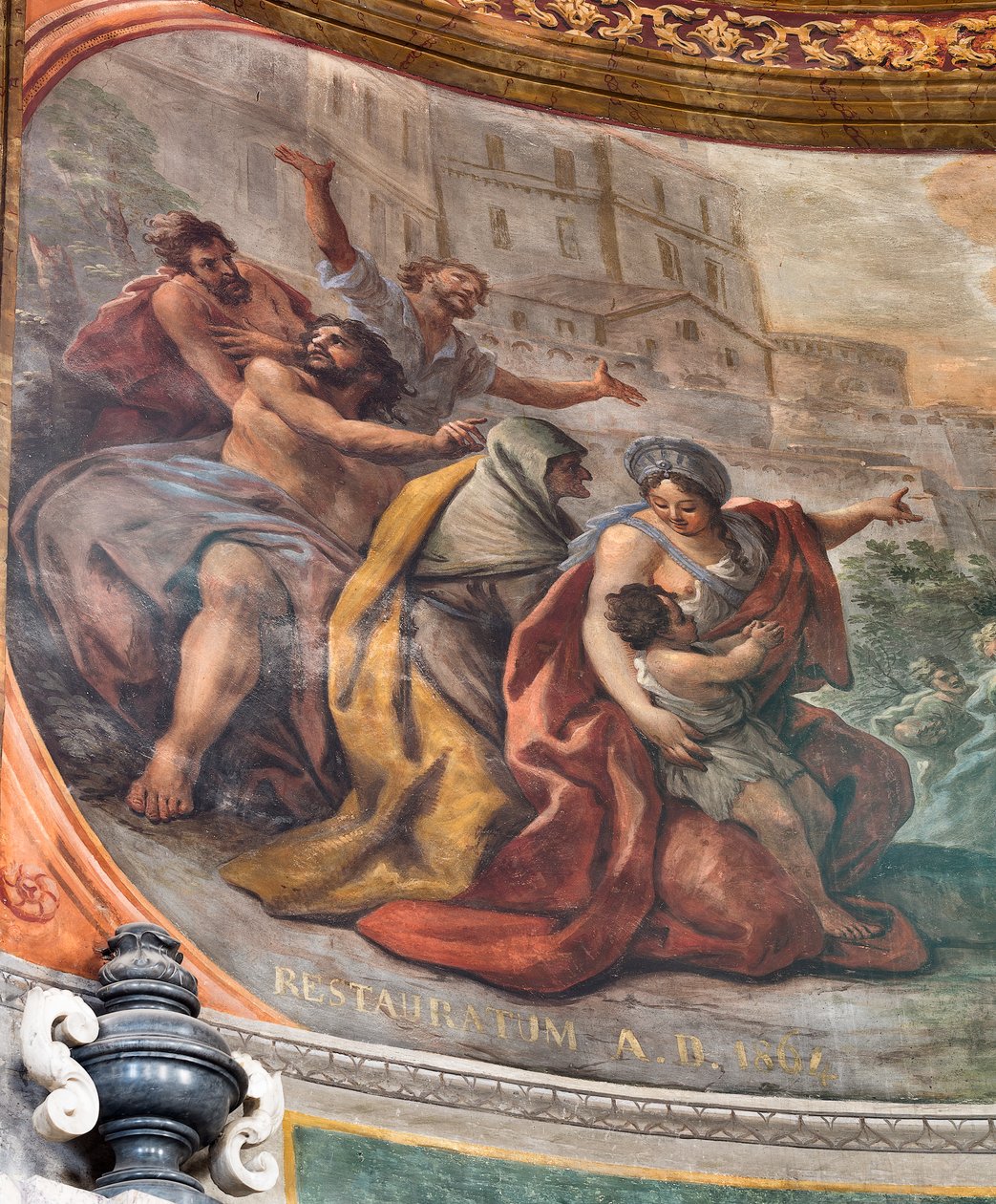 Fresques de Paolo de Matteis datées de 1714 sur la voûte et sur le tambour, représentant la vie du saint, chapelle de San Cataldo dans la cathédrale, Tarente, Italie (photo) - Paolo di Matteis