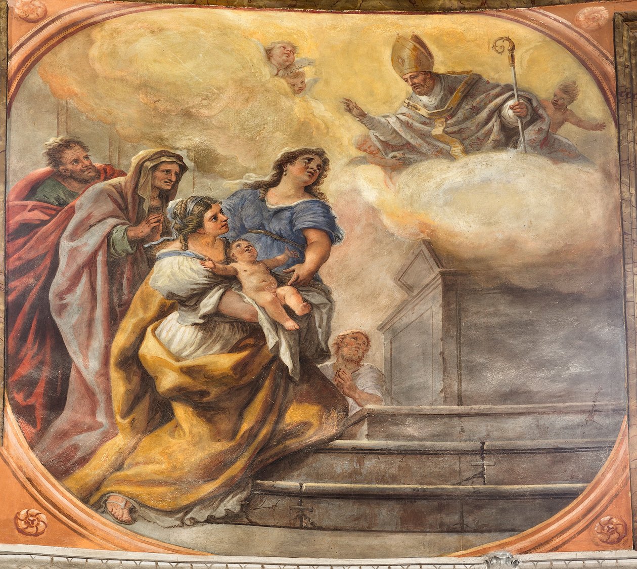 Fresques représentant la vie de Saint Cataldo - Paolo di Matteis
