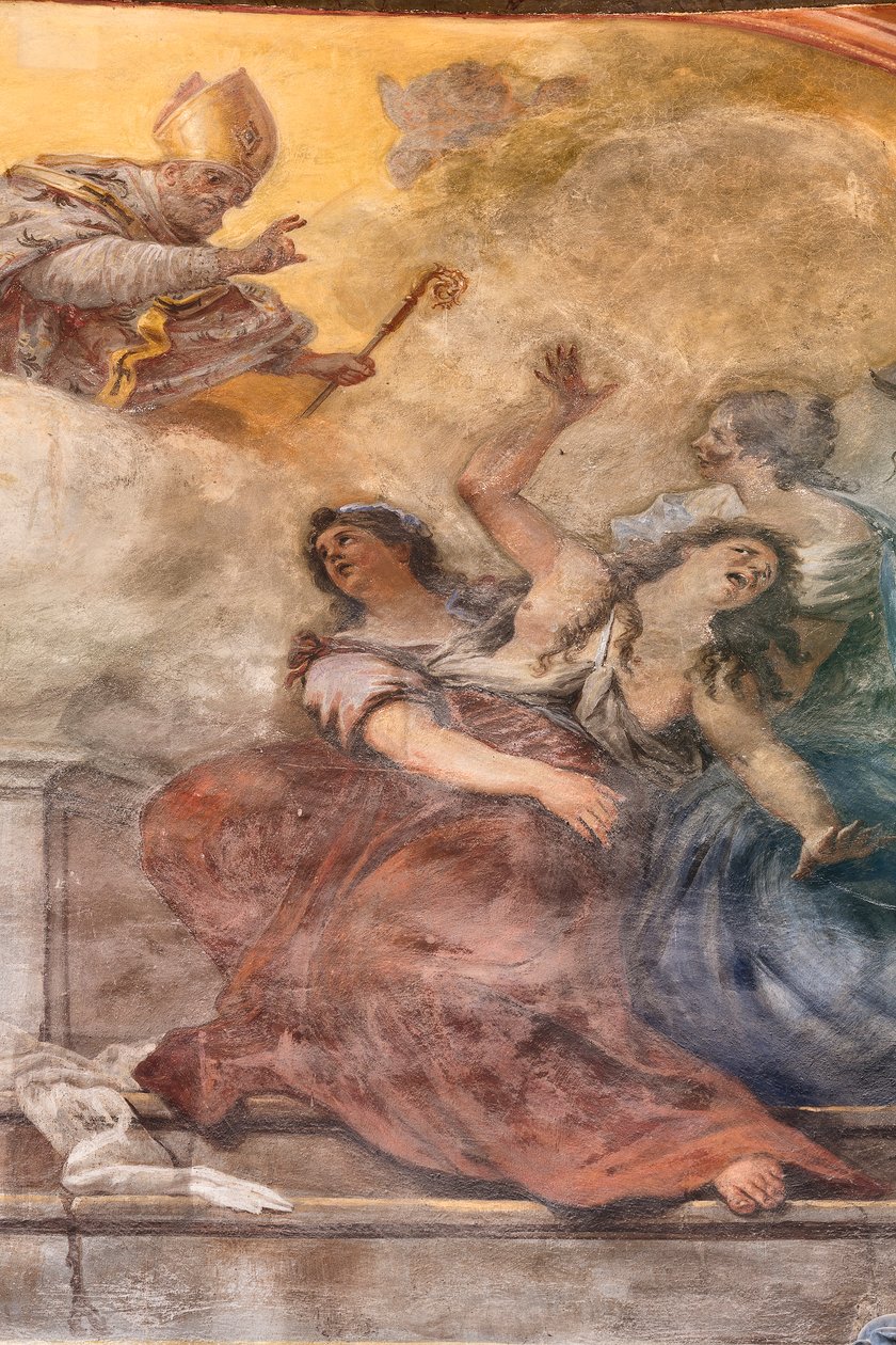 Fresques représentant la vie de Saint Cataldo - Paolo di Matteis