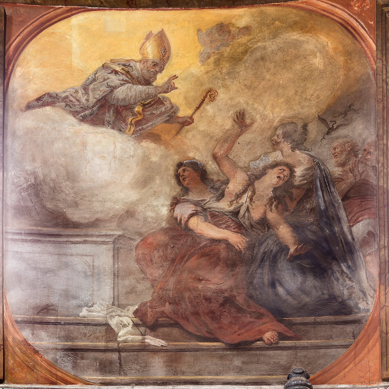 Fresques représentant la vie de Saint Cataldo - Paolo di Matteis