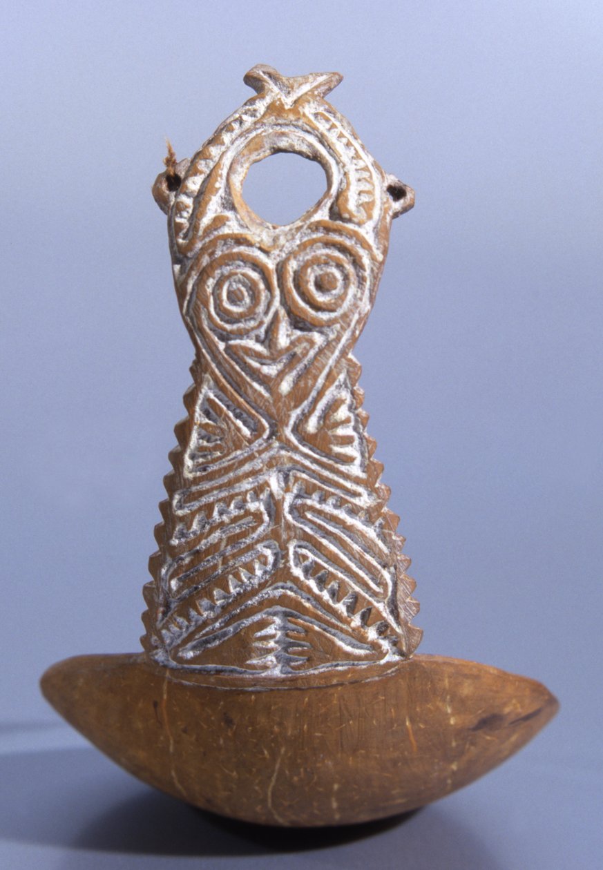 Cuillère décorative du golfe de Papouasie - Papua New Guinean