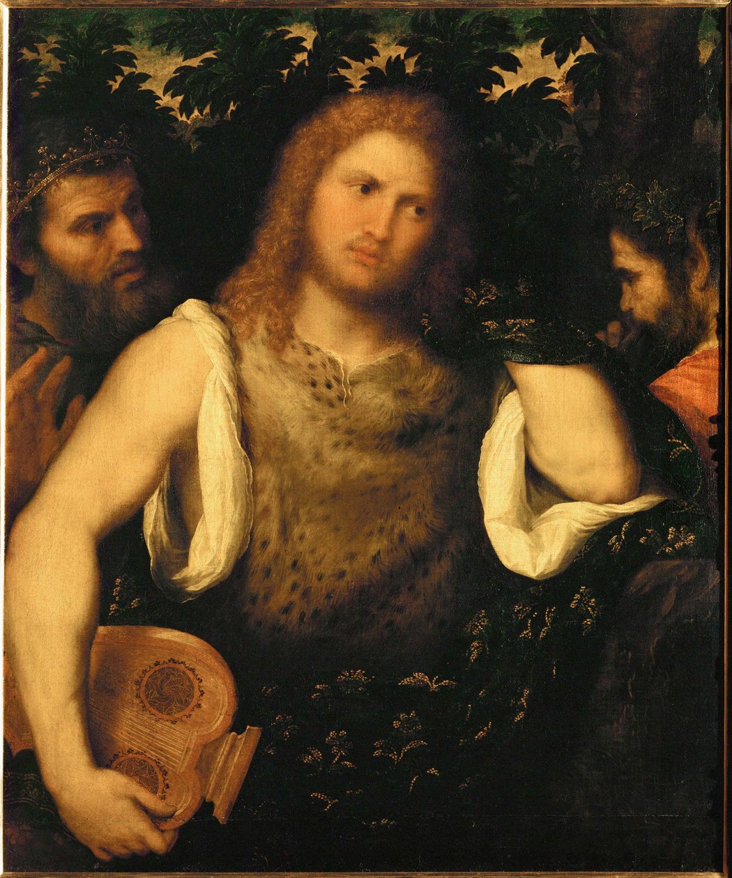 Apollon entre Marsyas et Midas (peinture sur toile) - Paris Bordone