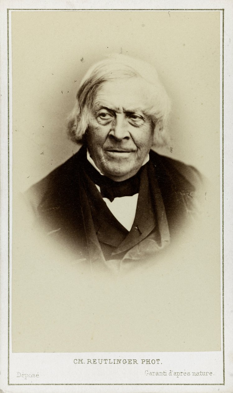 Portrait de Jules Michelet - Paris . Photo studio Reutlinger