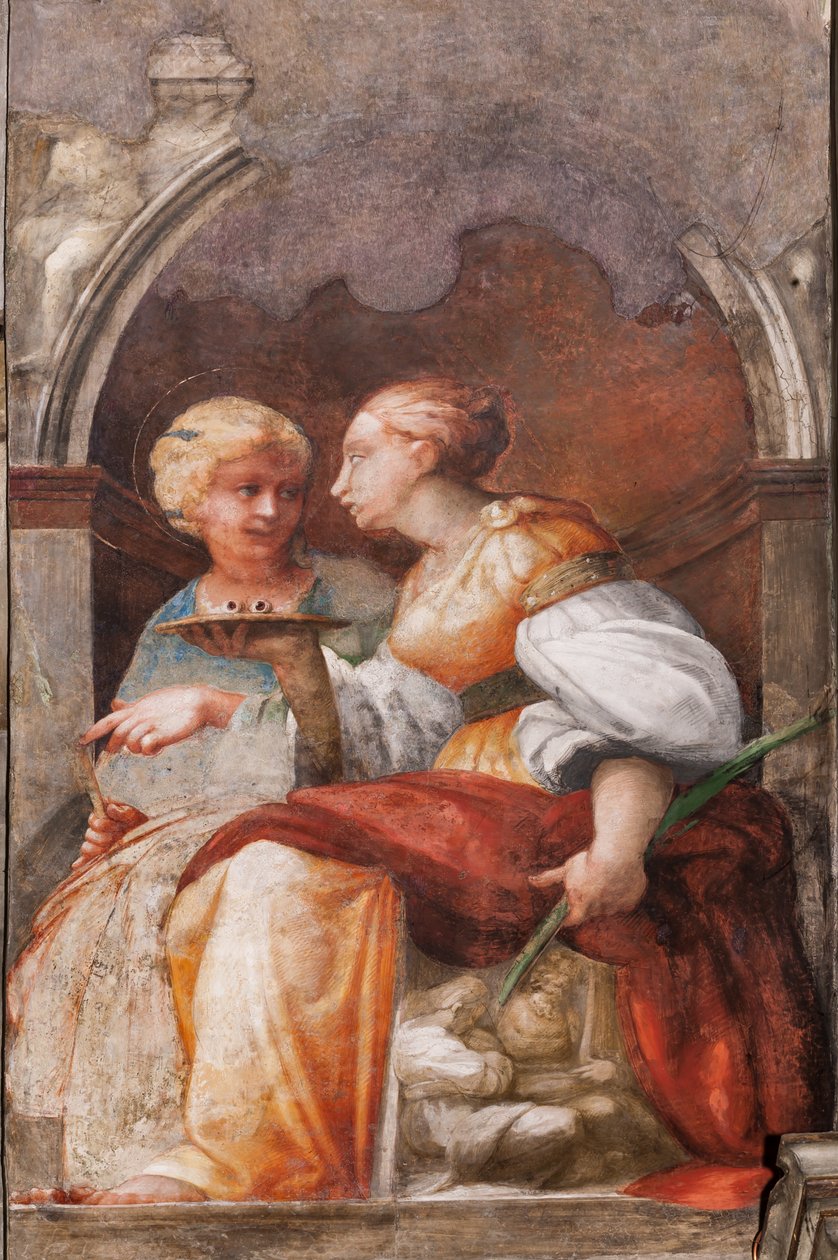 Sainte Lucie et Sainte Apollonie, c.1523 - Parmigianino