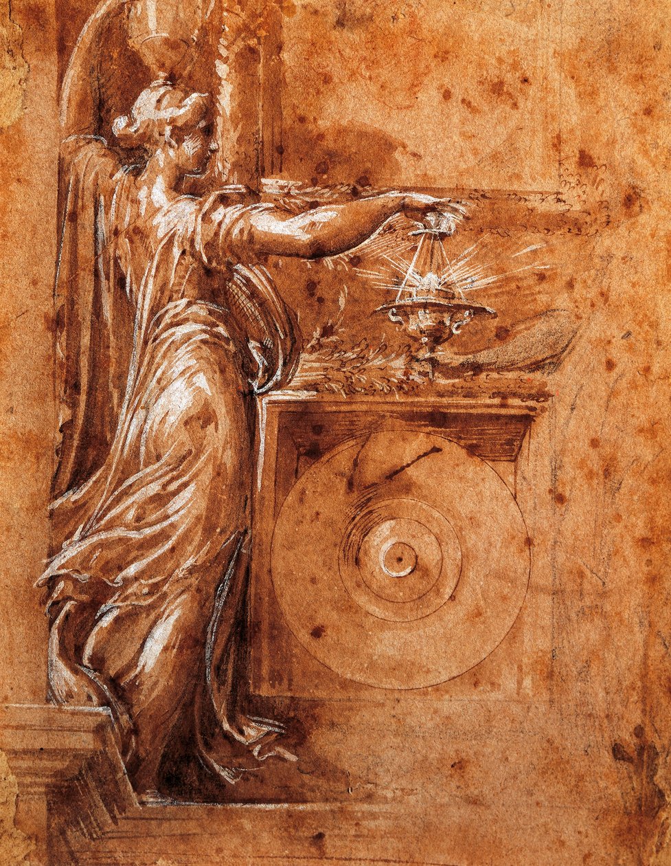 Étude de la Vierge pour l