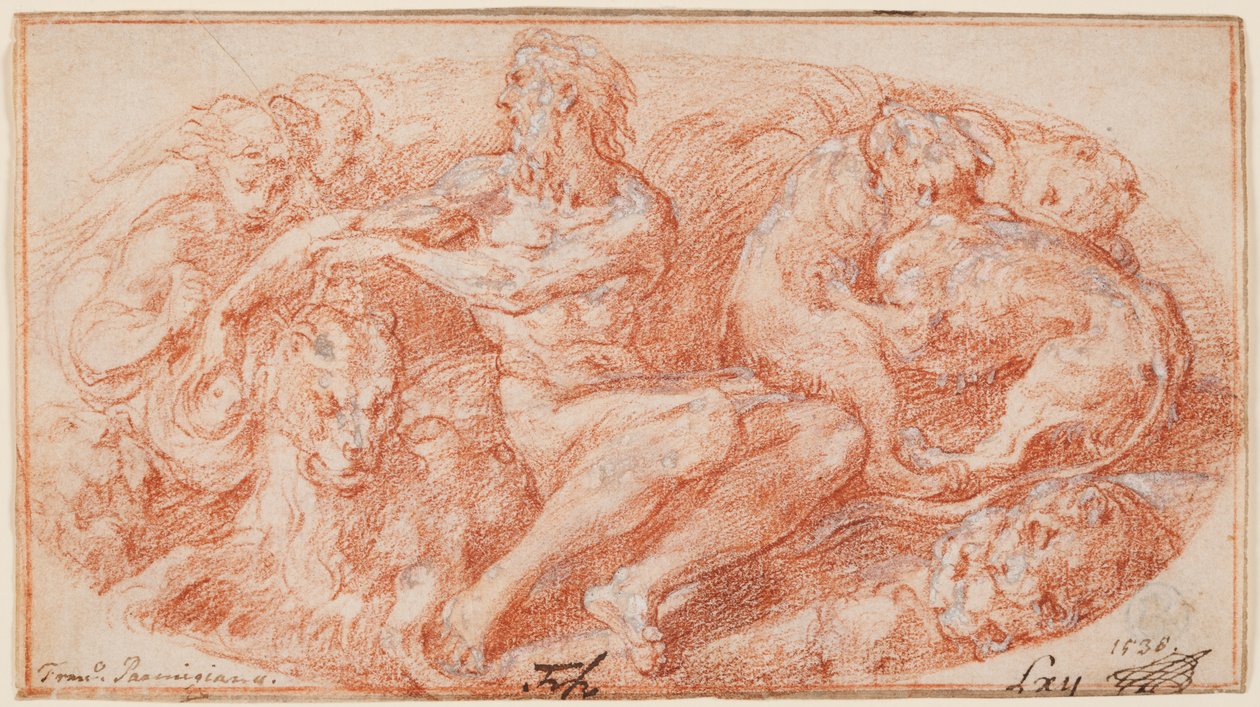 Daniel in der Löwengrube - Parmigianino