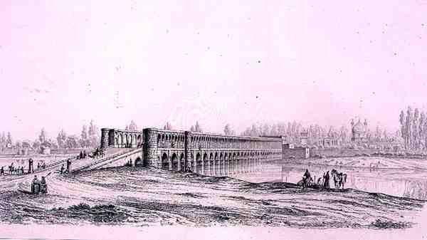 Pont Allah Verdi Khan, à Ispahan, de 