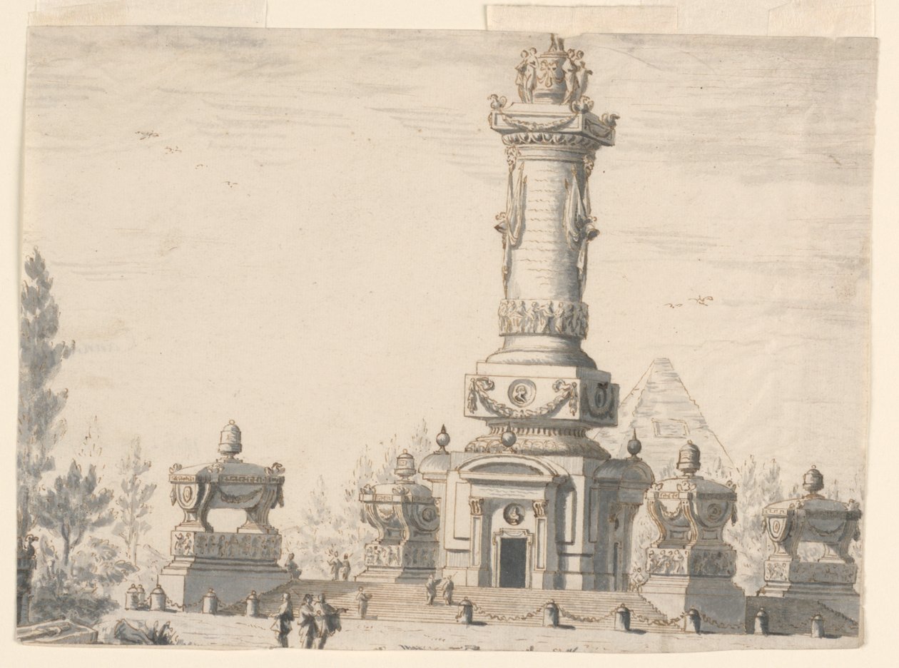 Conception pour une scène : Un cimetière - Pasquale Canna