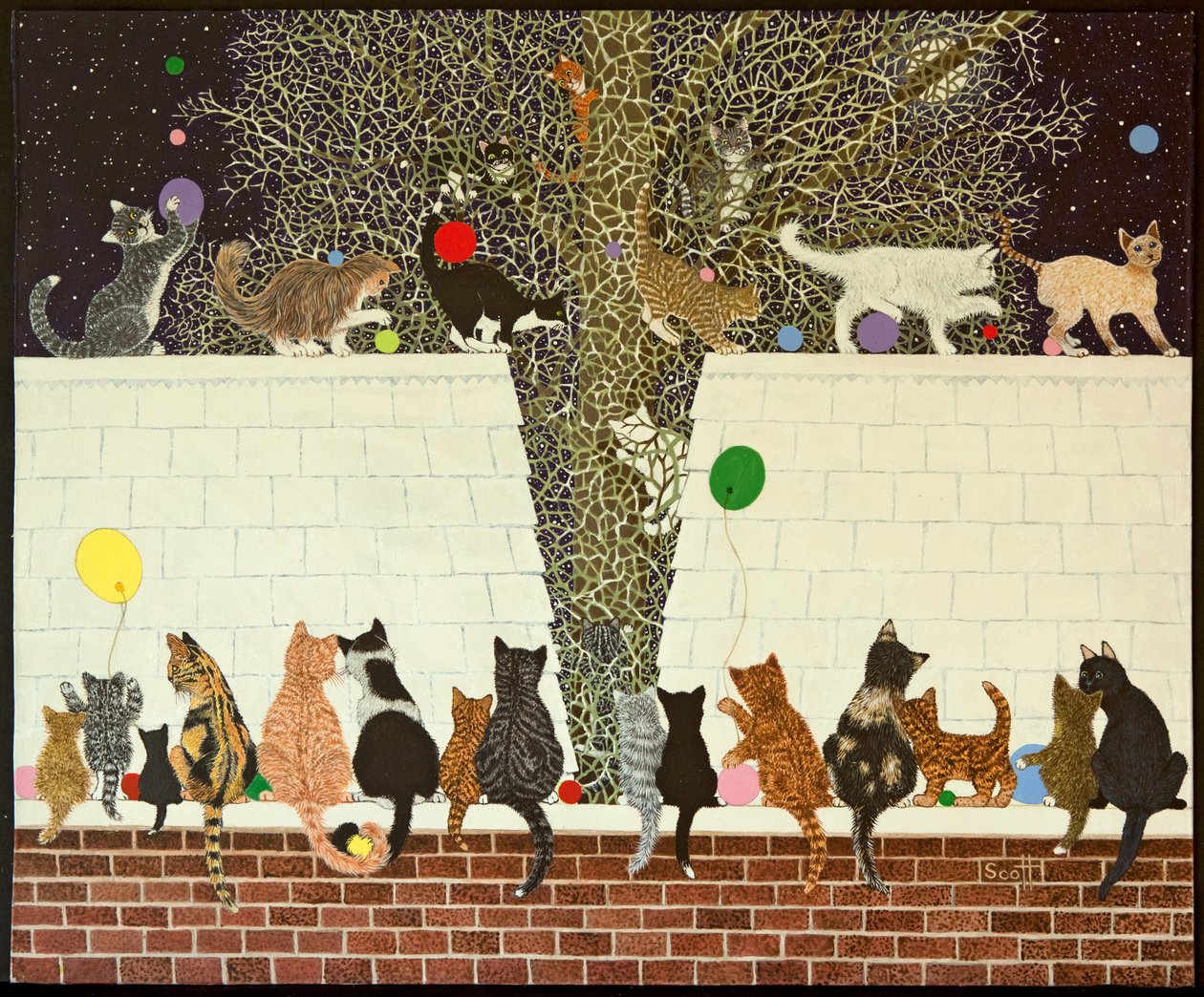 Un étalage magique, 2012 (acrylique sur calicot) - Pat Scott
