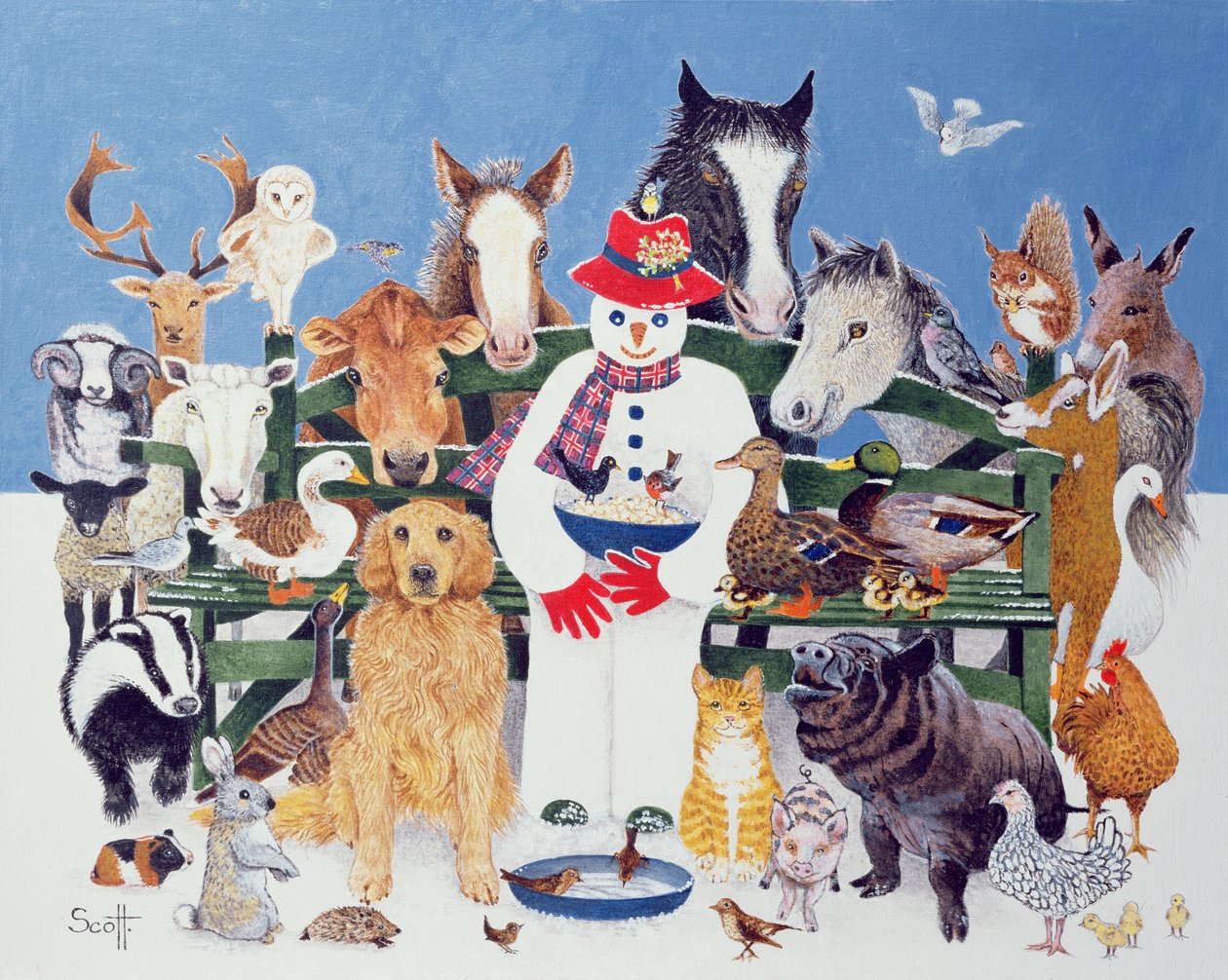Soins (huile sur toile) - Pat Scott