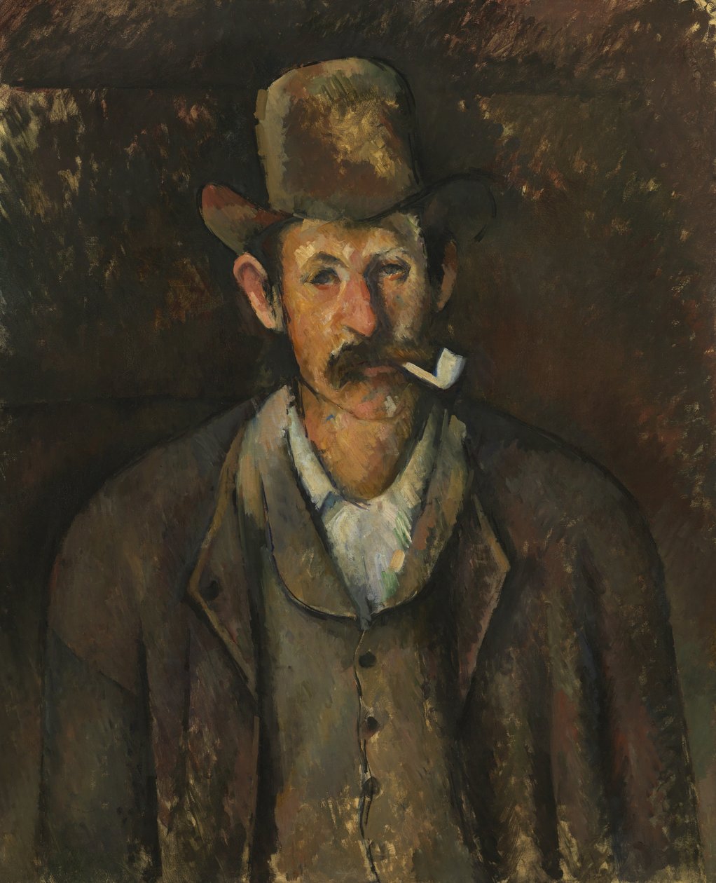 Homme avec une pipe, vers 1892-95 - Paul Cézanne