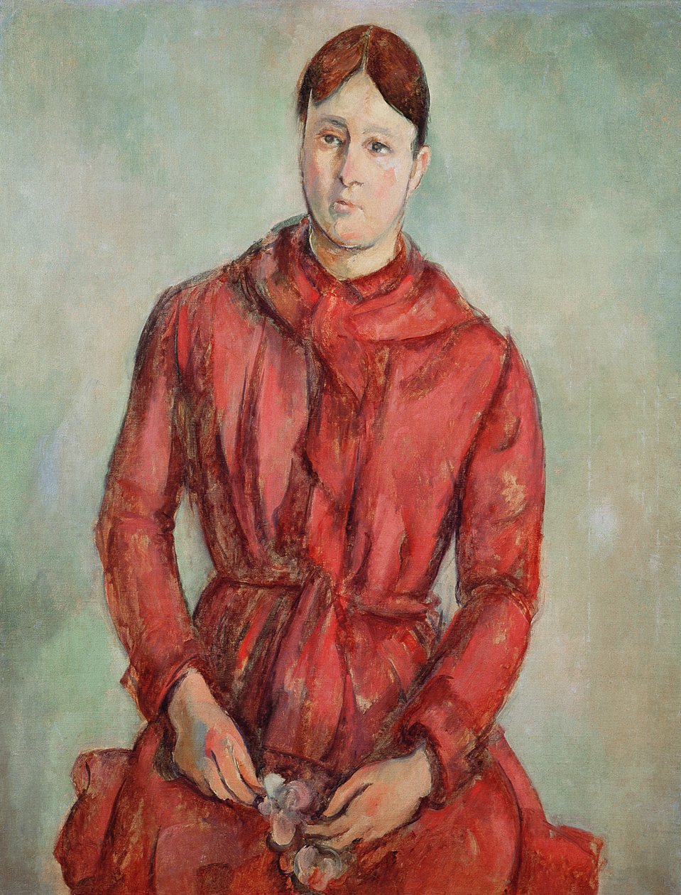 Portrait de Madame Cézanne en robe rouge, c.1890 - Paul Cézanne
