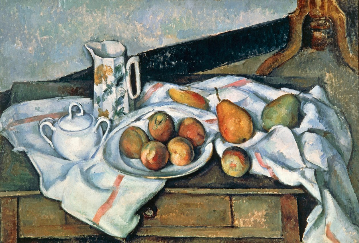 Nature morte de pêches et de poires, 1888-90 - Paul Cézanne