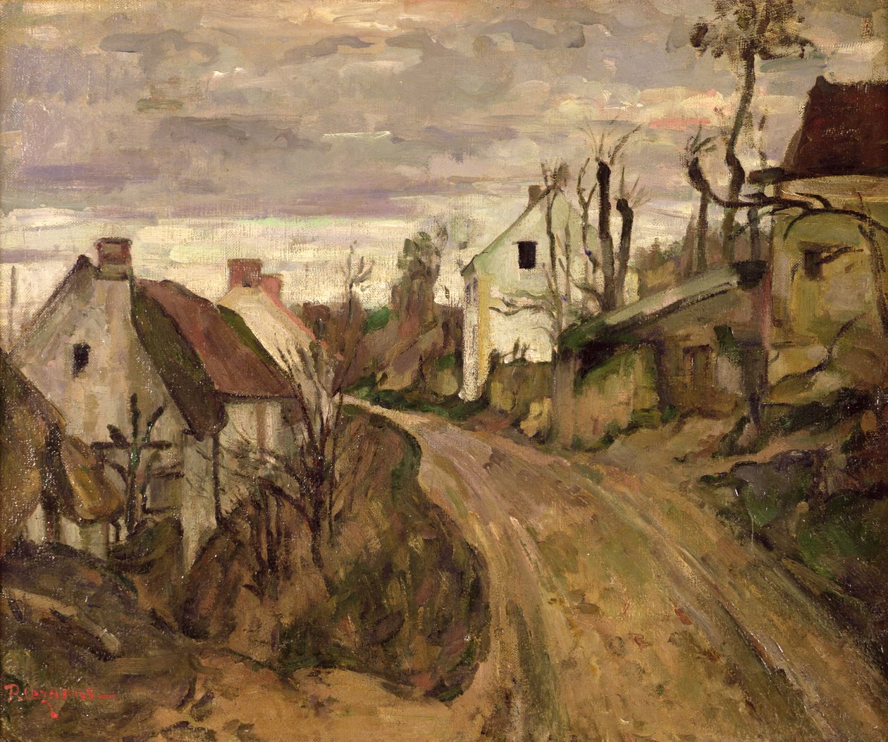 Le chemin du village, Auvers, vers 1872-73 - Paul Cézanne