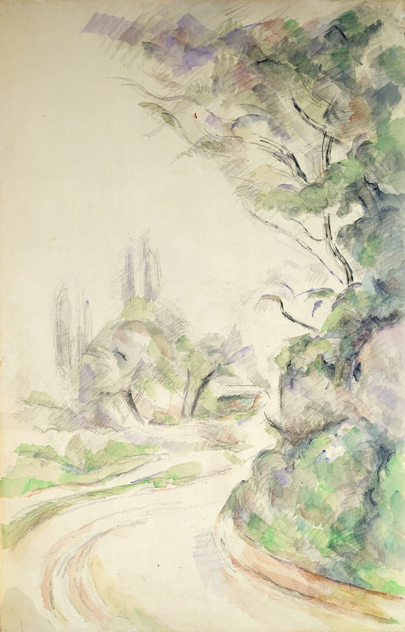 La Route Sinueuse, c.1900-06 - Paul Cézanne