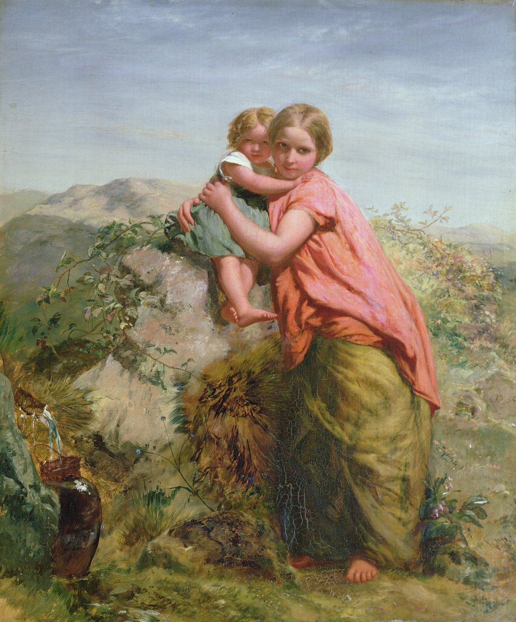 Paysanne galloise et enfant - Paul Falconer Poole