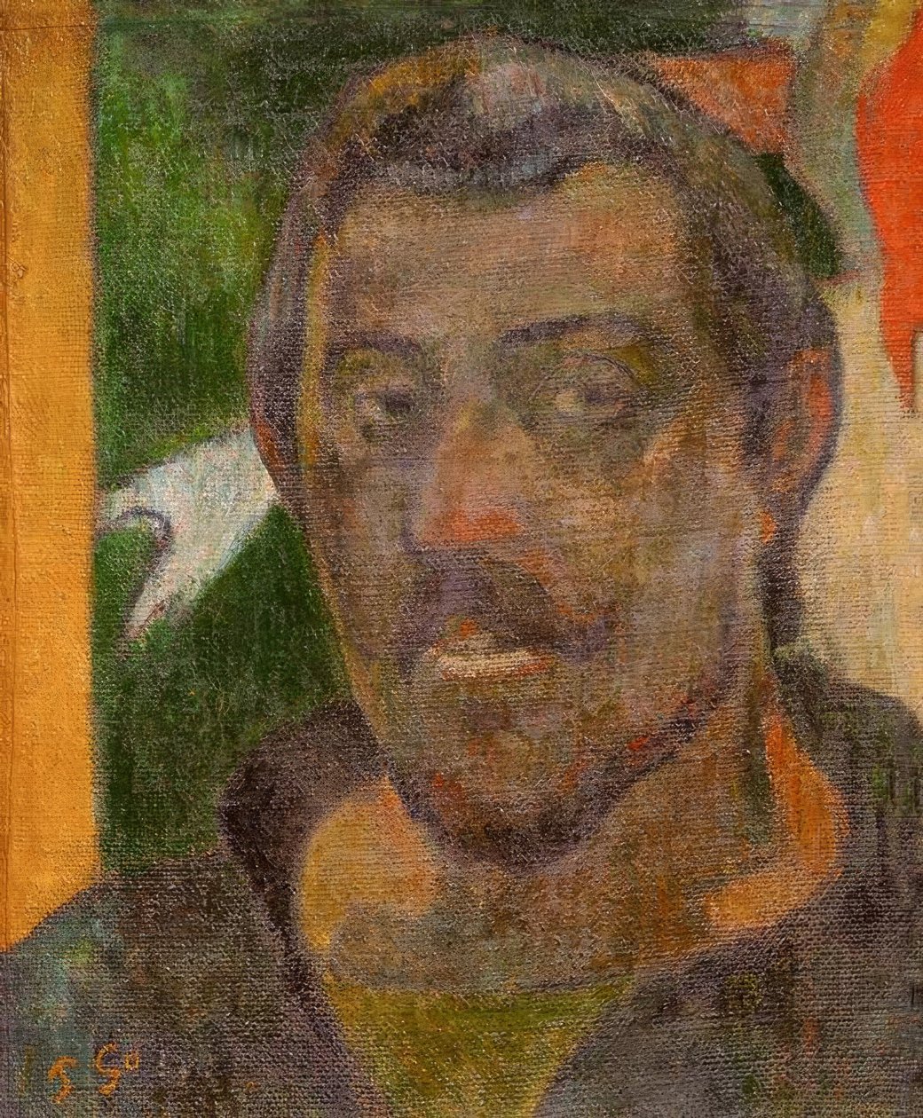 Autoportrait avec Ondine - Paul Gauguin