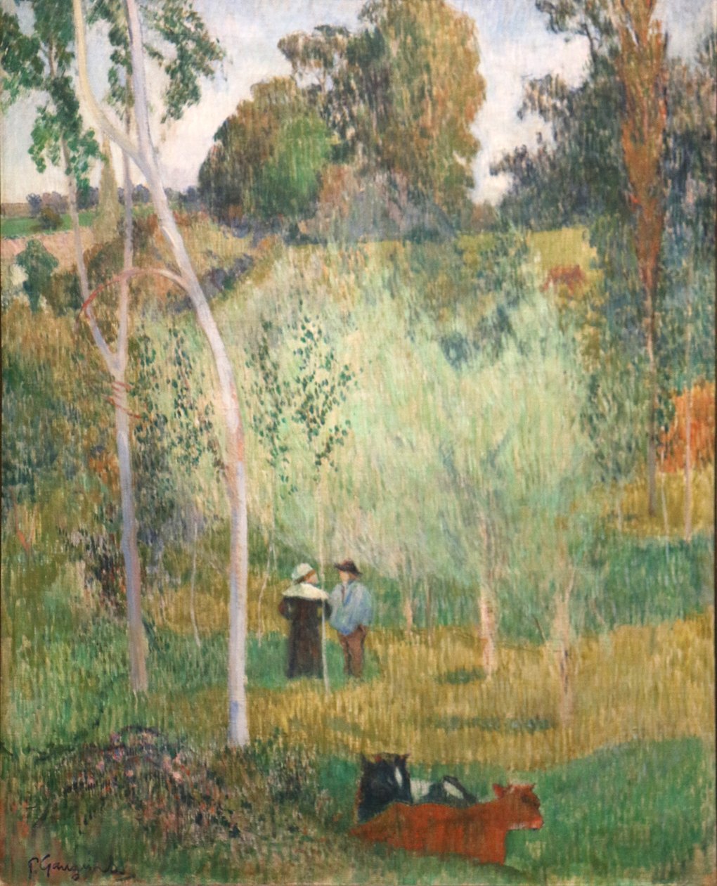 Conversation dans les champs - Paul Gauguin