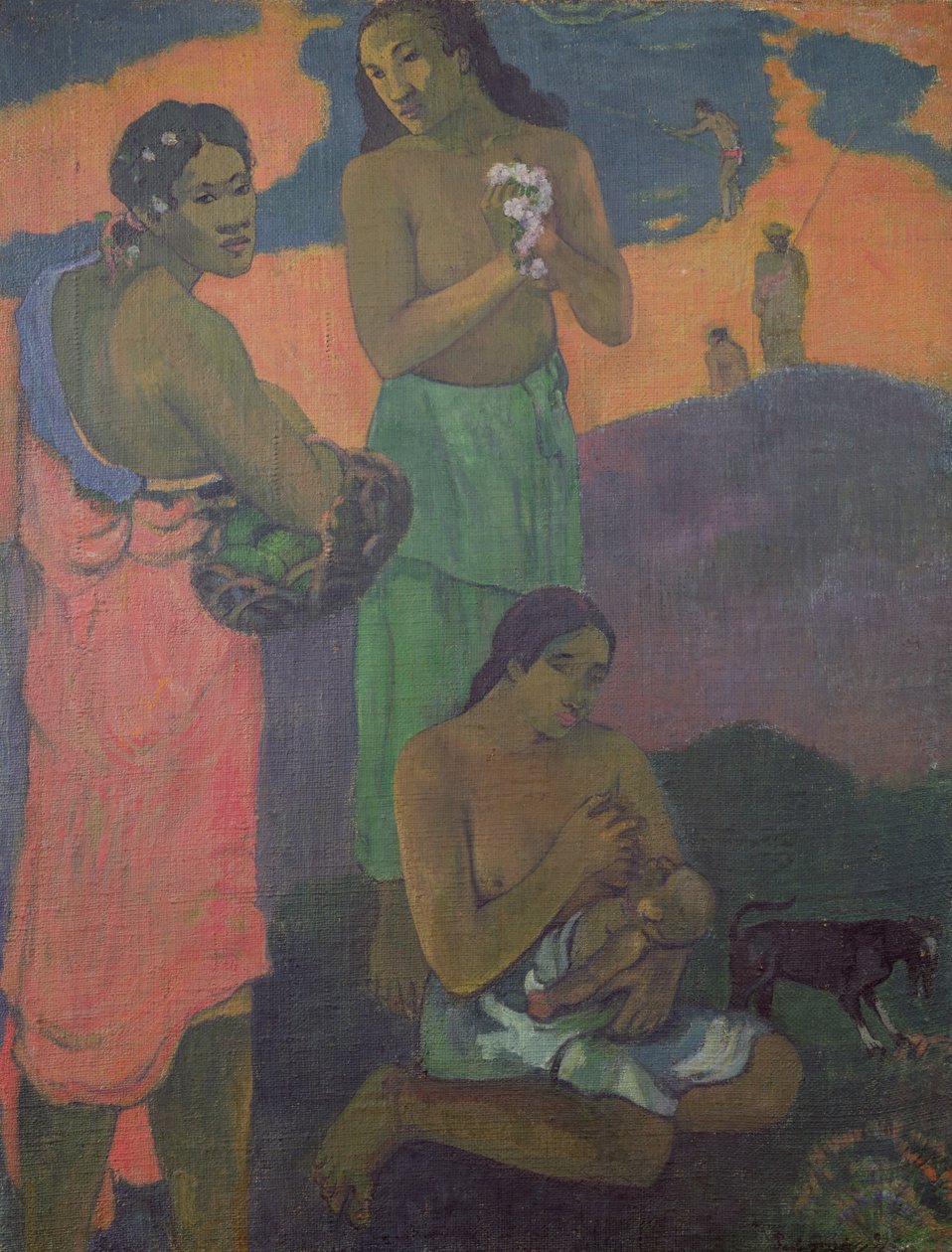 Maternité, ou Trois femmes sur le rivage, 1899 - Paul Gauguin