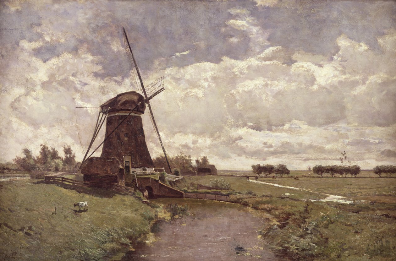 Moulin à vent à Leidschendam - Paul Joseph Constantin Gabriel