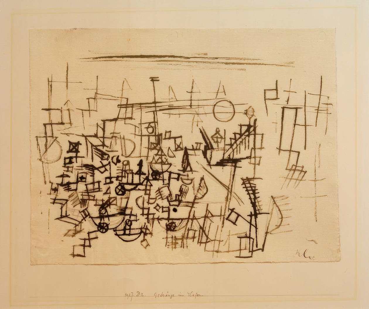 Foule au port - Paul Klee