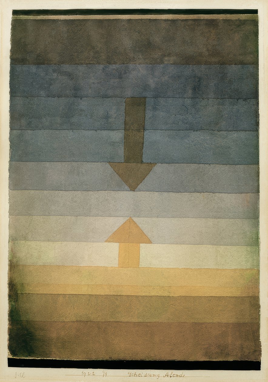Séparation le soir - Paul Klee