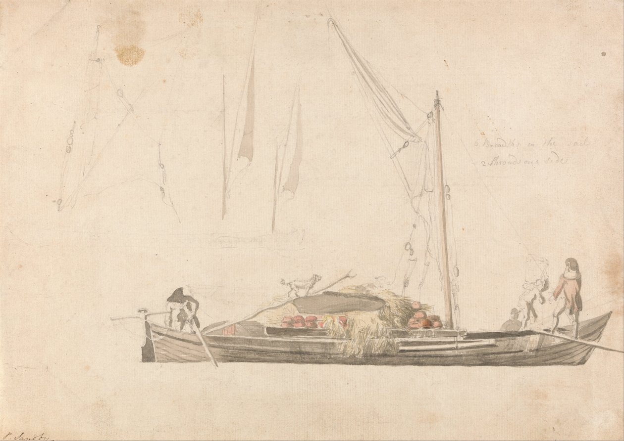 Bateau de cargaison - Paul Sandby