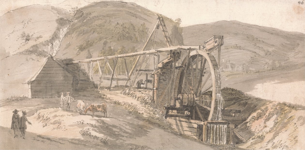Les mines de plomb de Lord Hopetoun - Paul Sandby