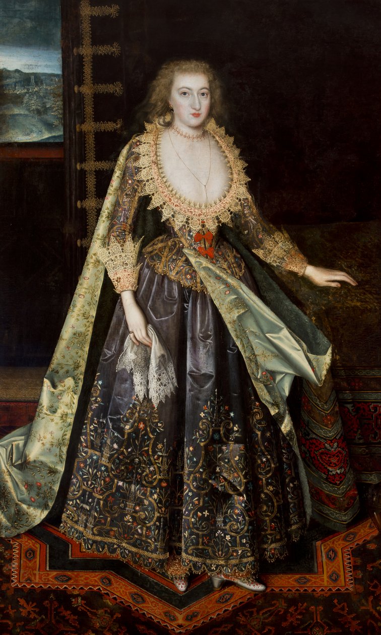 Dame appelée Margaret Stuart, comtesse de Nottingham, vers 1620 - Paul van attr.to Somer