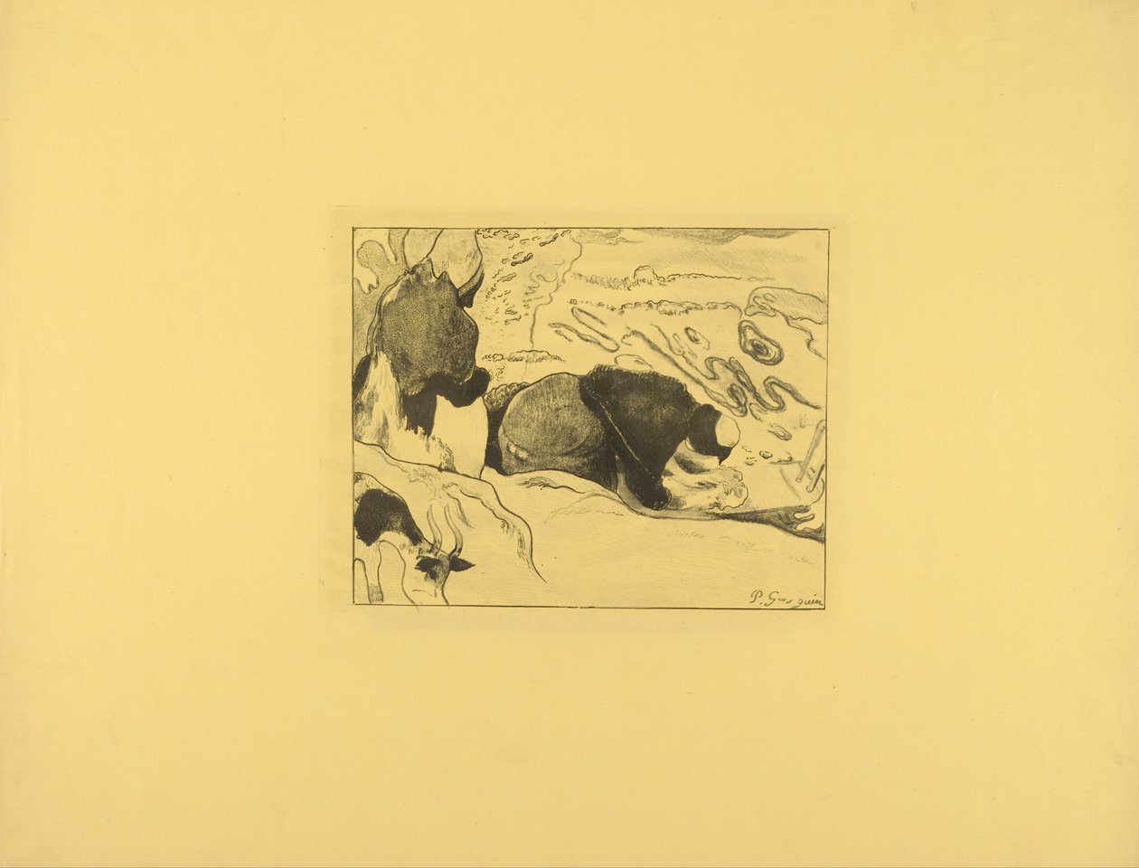 Les blanchisseuses - Paul Gauguin