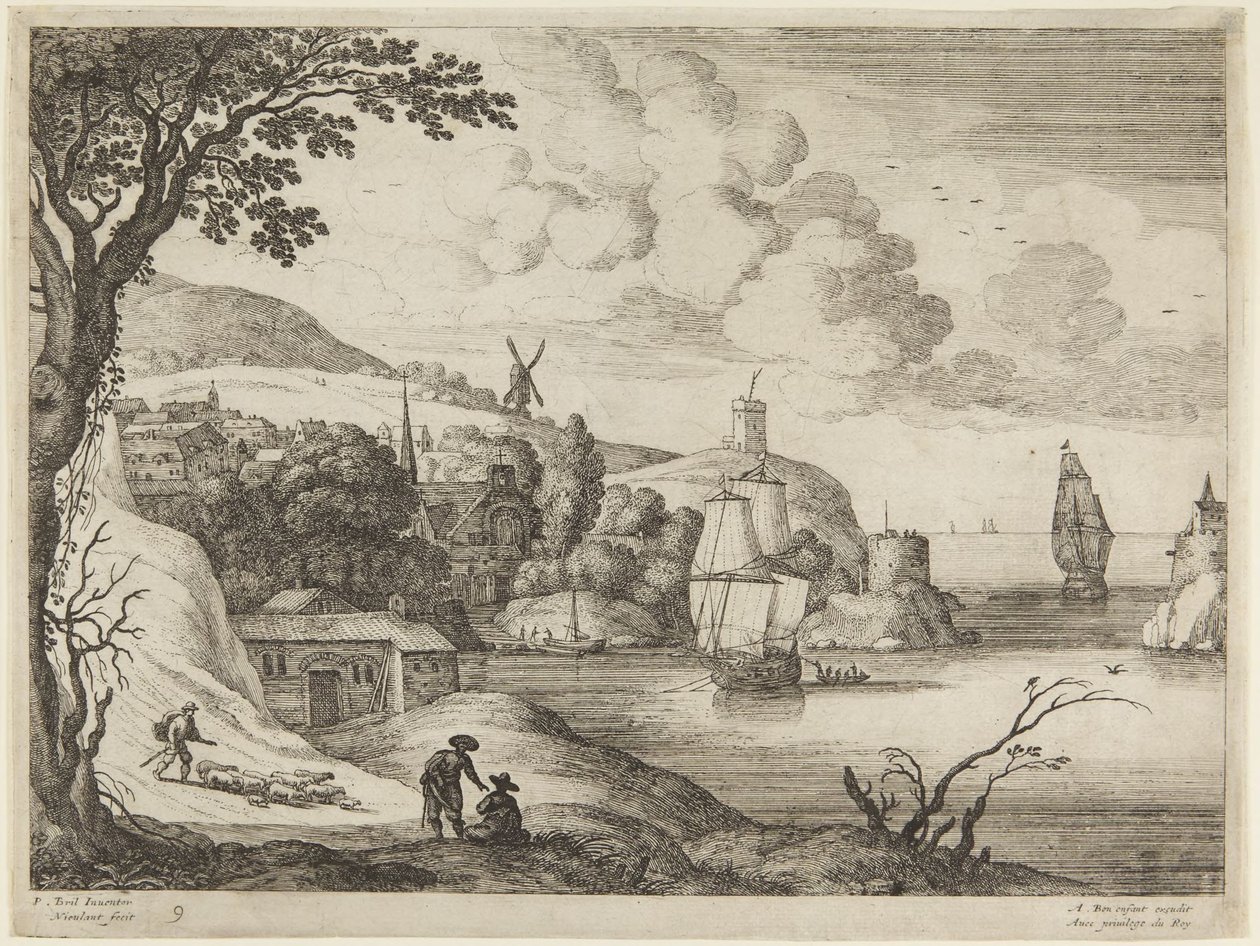 Scène portuaire - Paul Bril