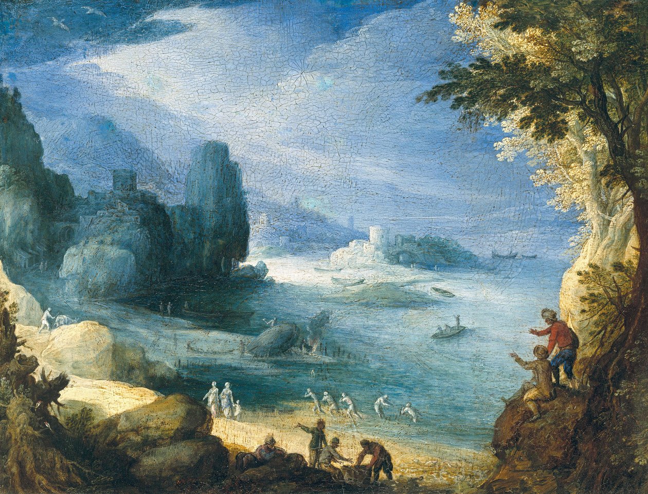 Paysage avec vue sur une baie - Paul Bril