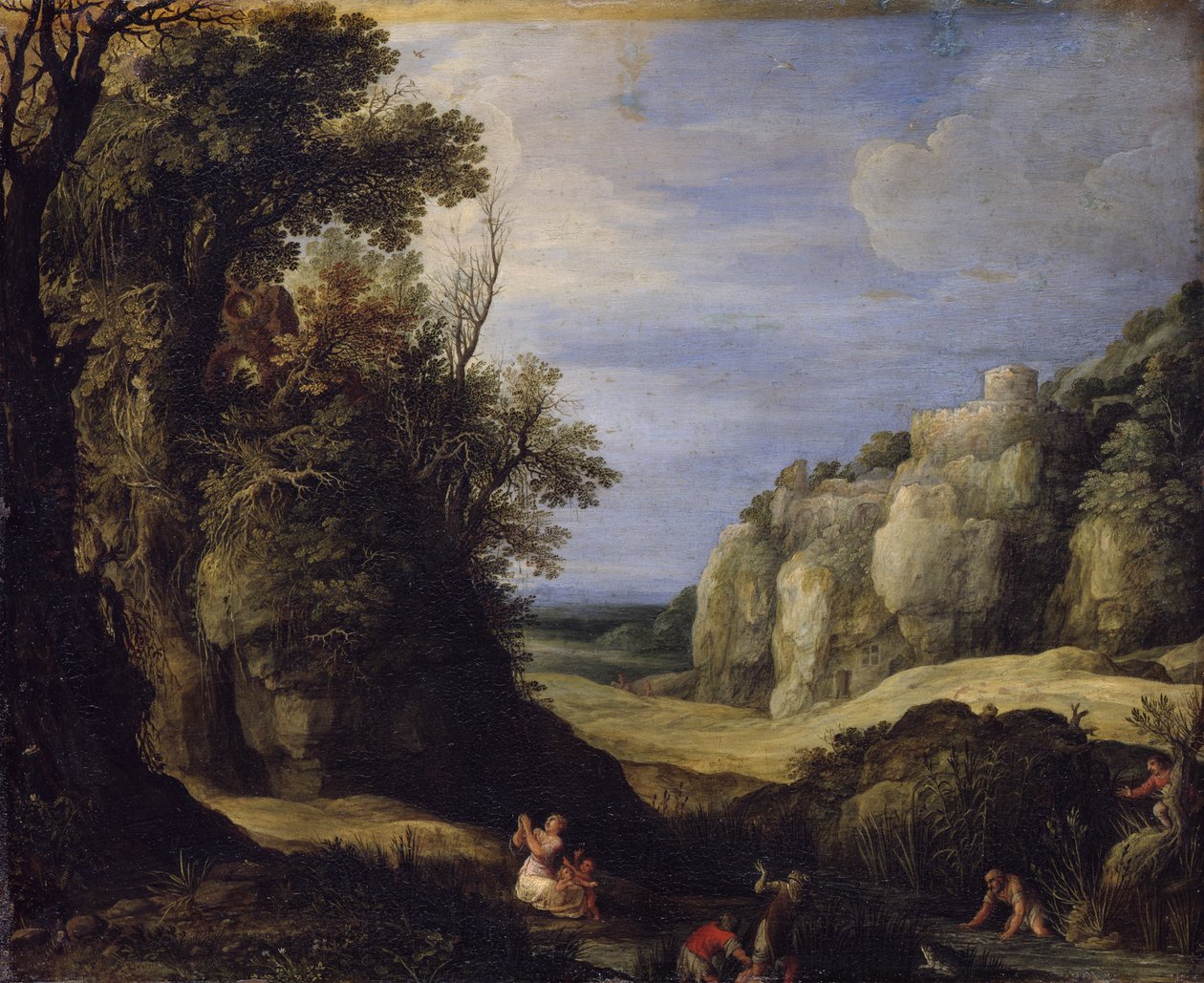 Paysage avec Latone et les paysans lyciens - Paul Bril