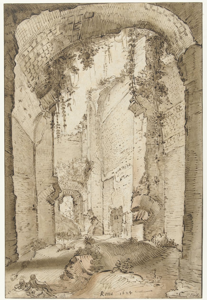 Ruines du palais de Septime Sévère sur le Palatin - Paul Bril
