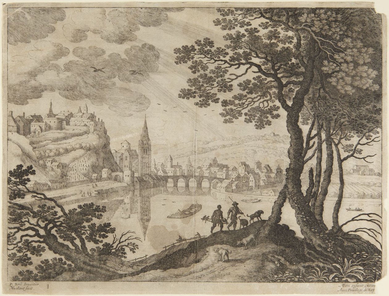 Ville et rivière - Paul Bril