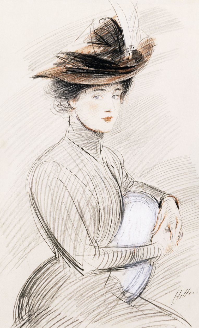 Une dame élégante - Paul Cesar Helleu