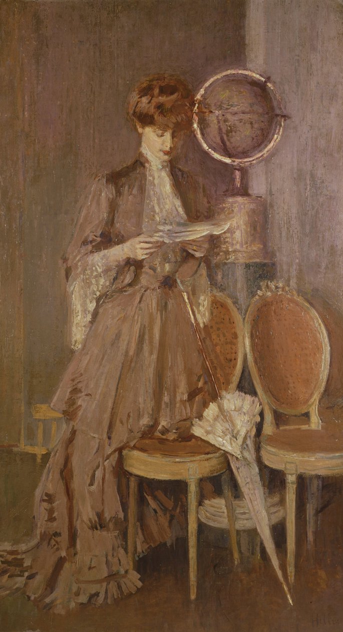 Portrait de Mme Helleu lisant une lettre - Paul Cesar Helleu