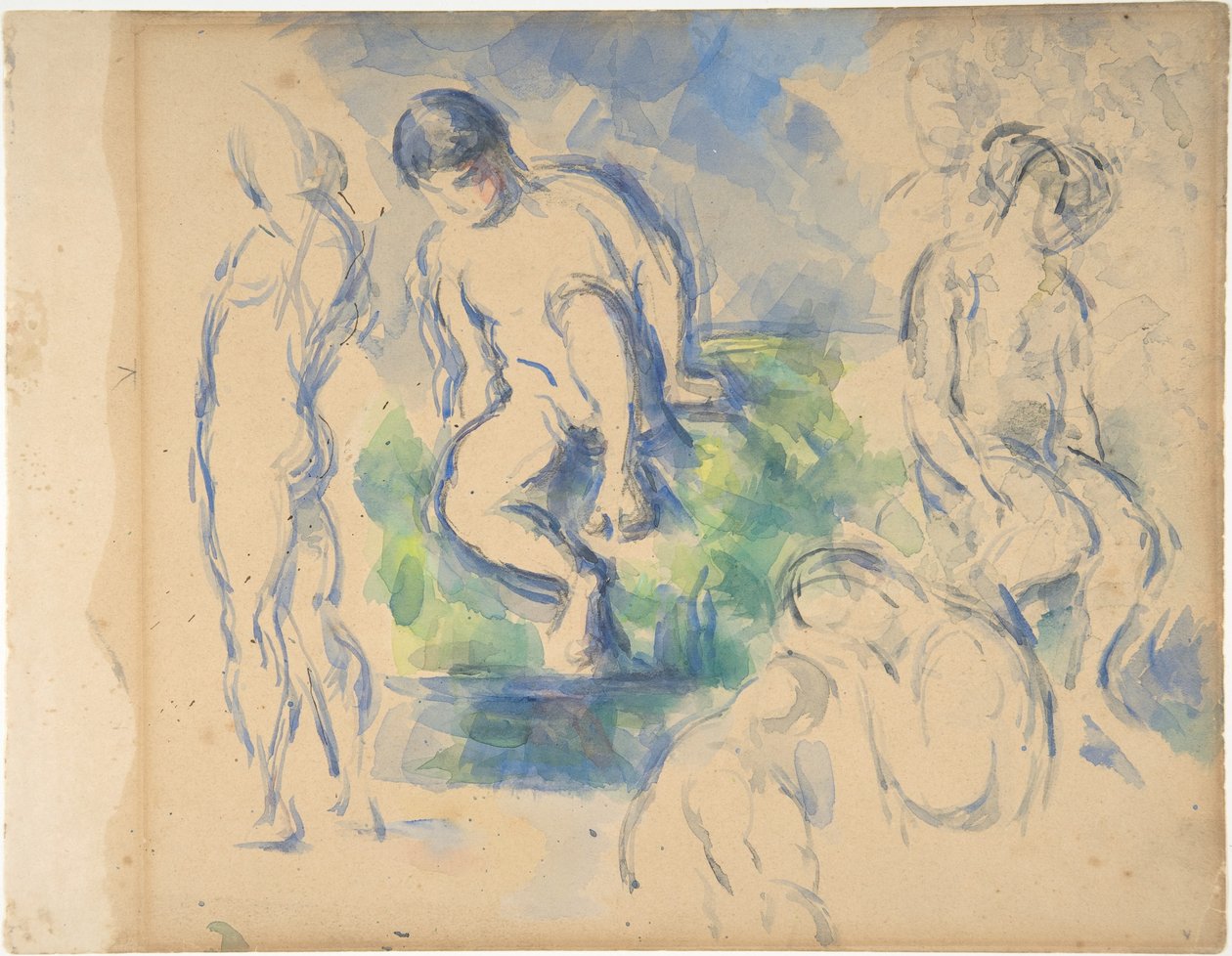 Badende (recto); Stillleben (verso) - Paul Cézanne