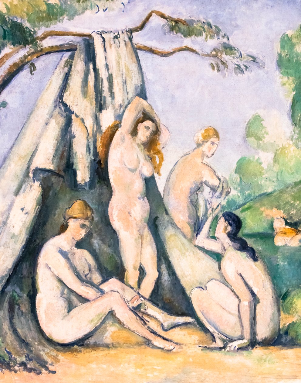 Baigneurs devant une tente, détail - Paul Cezanne