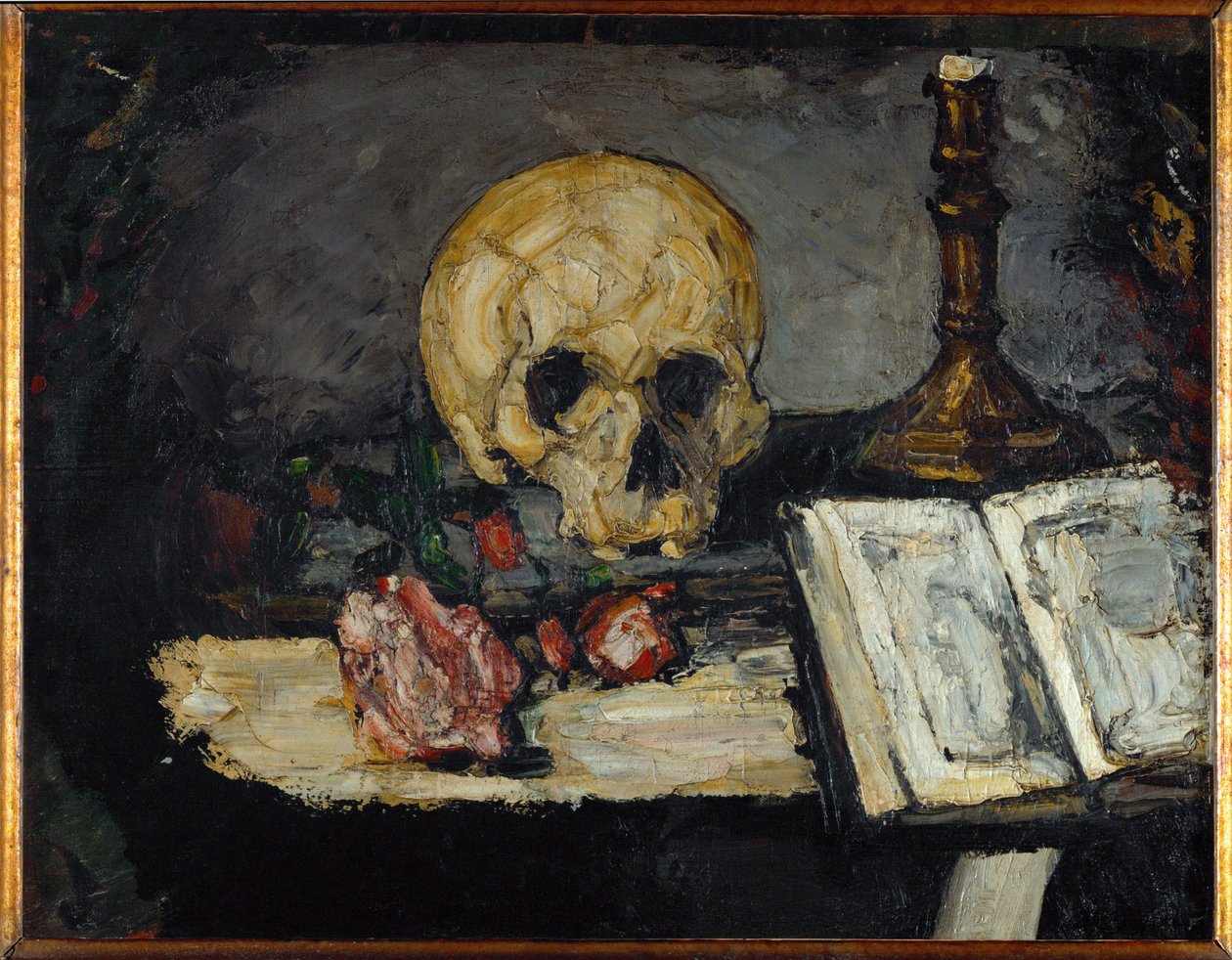 Crane et chandelier (oil on canvas) - Paul Cezanne