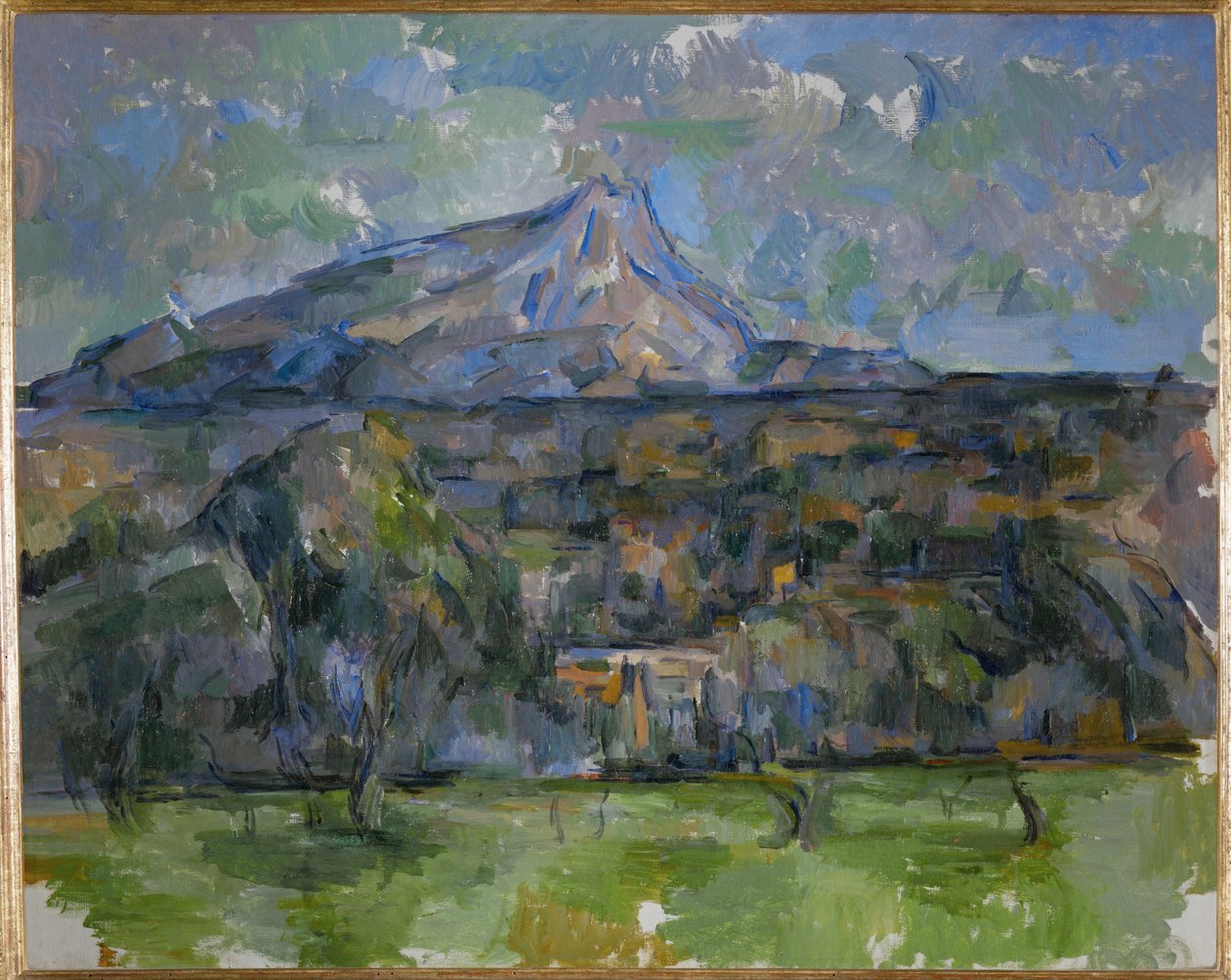 La Montagne Sainte Victoire vue des Lauves (oil on canvas) - Paul Cezanne