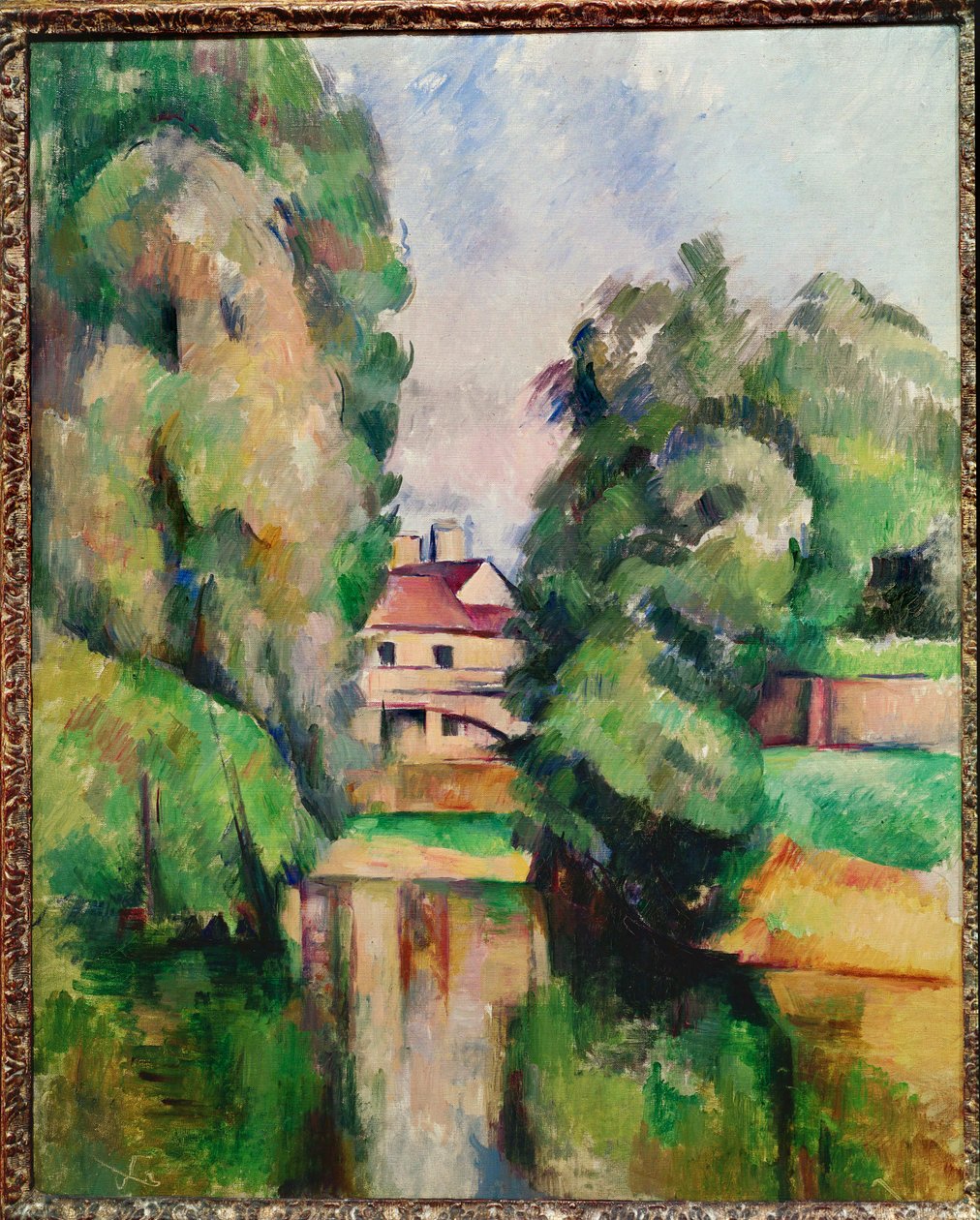 Moulin sur la rivière (huile sur toile) - Paul Cézanne
