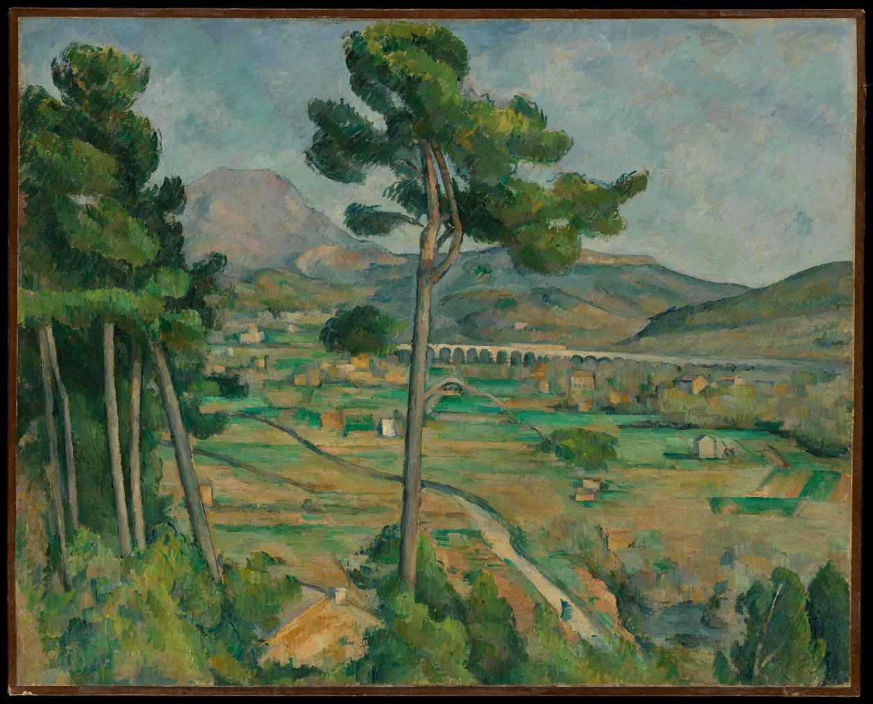 Le mont Sainte-Victoire et le viaduc de la vallée de l